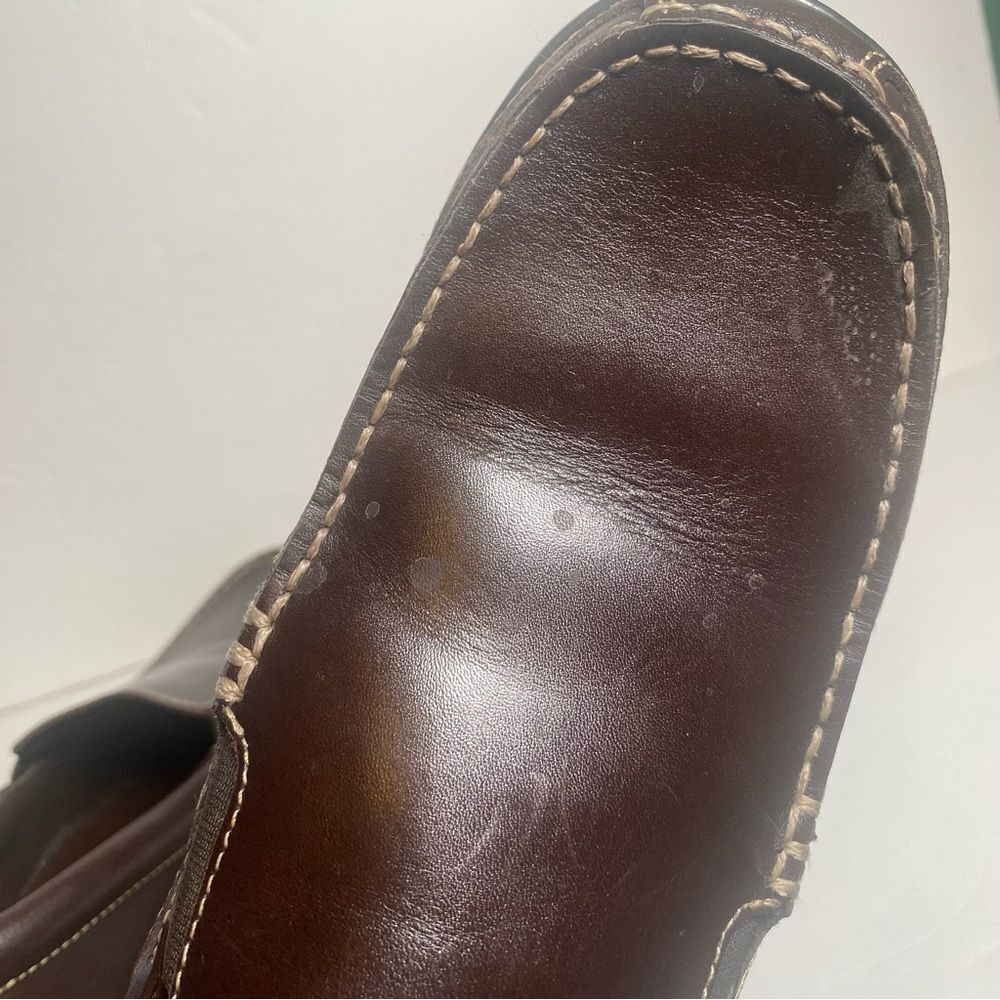 Cole Haan Brown Leather Tucker Venetian Slip On Loafers Like New Condition S-9M - Picture 7 of 9